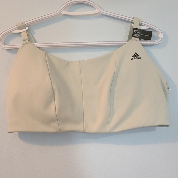 Adidas Aqua Padded Jersey Support Bra - Mint Green , Size 2X (A-C Cup) - Picture 5 of 11